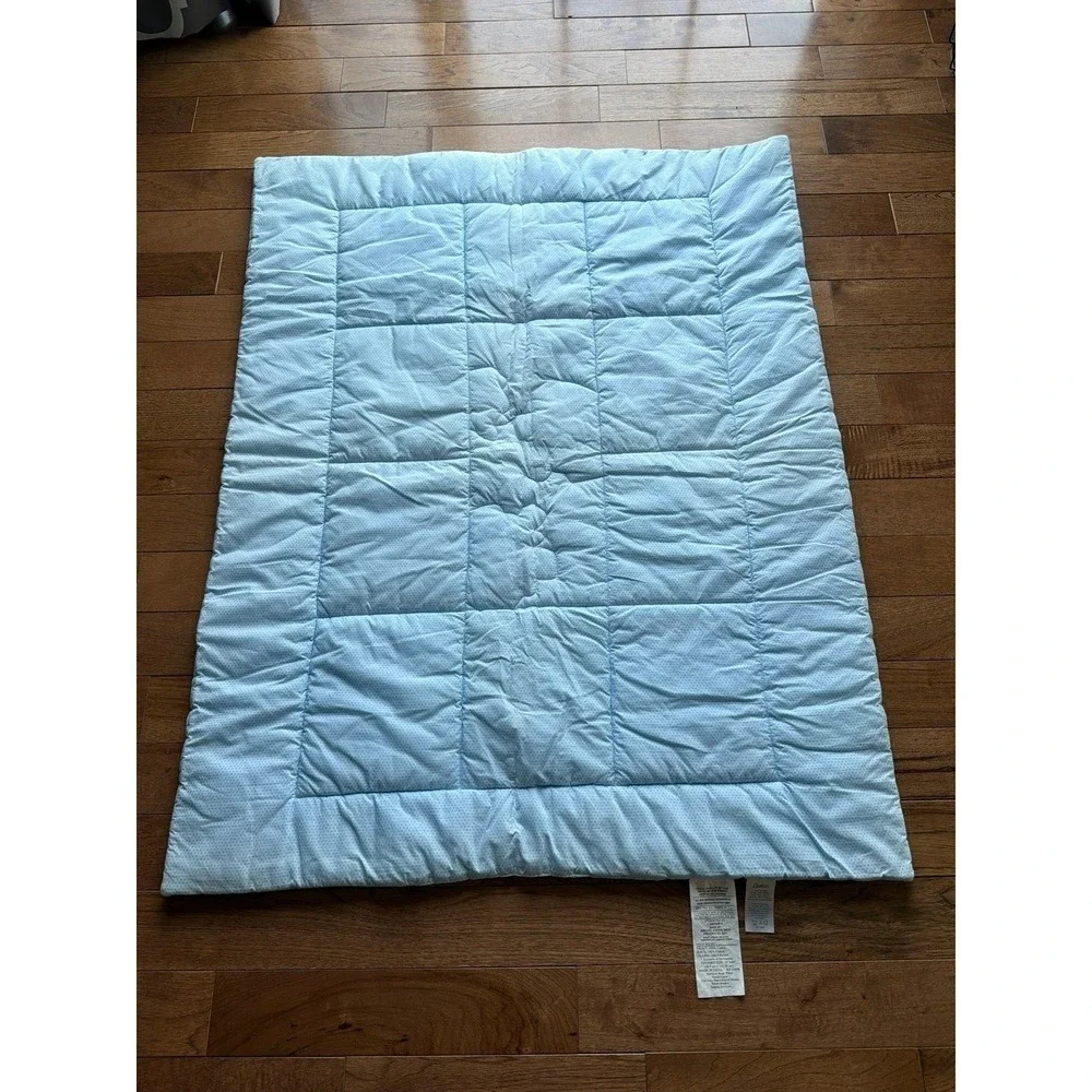 Vtg 2000s Carters Baby Patchwork Crib Comforter Don't Let The Bed Bugs Bite
